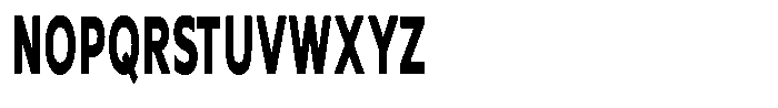 Nothern Sans Nothern Contrast Ultra Condensed Font UPPERCASE