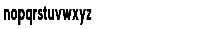 Nothern Sans Nothern Contrast Ultra Condensed Font LOWERCASE