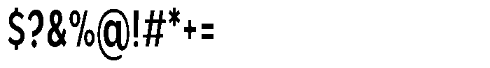 Nothern Sans Nothern Extra Condensed Font OTHER CHARS