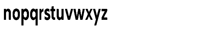 Nothern Sans Nothern Extra Condensed Font LOWERCASE