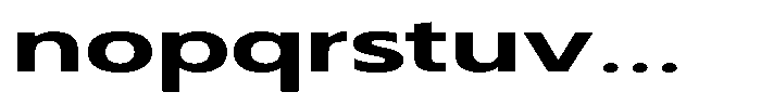 Nothern Sans Nothern Extra Expanded Font LOWERCASE