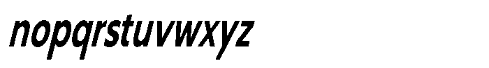 Nothern Sans Nothern Italic Extra Condensed Font LOWERCASE