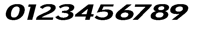 Nothern Sans Nothern Italic Extra Expanded Font OTHER CHARS