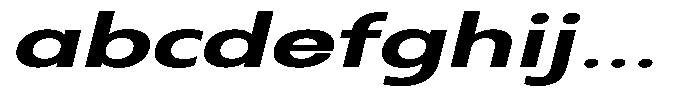 Nothern Sans Nothern Italic Extra Expanded FONT