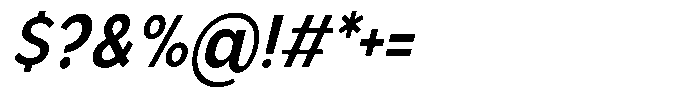 Nothern Sans Nothern Italic Semi Condensed Font OTHER CHARS