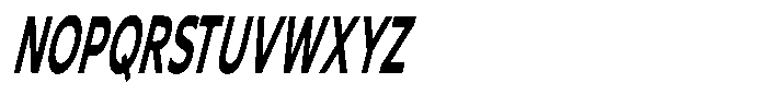 Nothern Sans Nothern Italic Ultra Condensed Font UPPERCASE