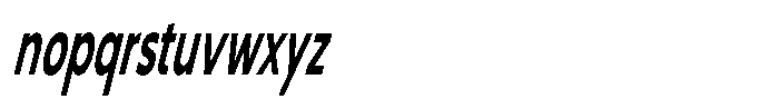 Nothern Sans Nothern Italic Ultra Condensed Font LOWERCASE