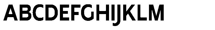 Nothern Sans Nothern Semi Condensed Font UPPERCASE