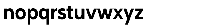 Nothern Sans Nothern Semi Condensed Font LOWERCASE