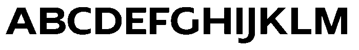 Nothern Sans Nothern Semi Expanded Font UPPERCASE
