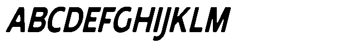 Nothern Sans Nothern Soft Condensed Italic Font UPPERCASE