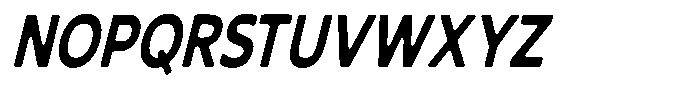 Nothern Sans Nothern Soft Condensed Italic Font UPPERCASE