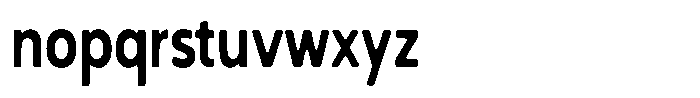 Nothern Sans Nothern Soft Condensed Font LOWERCASE