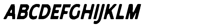 Nothern Sans Nothern Soft Contrast Condensed Italic Font UPPERCASE