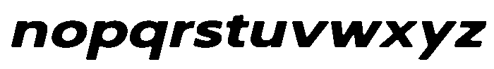 Nothern Sans Nothern Soft Contrast Expanded Italic Font LOWERCASE