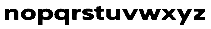 Nothern Sans Nothern Soft Contrast Expanded Font LOWERCASE