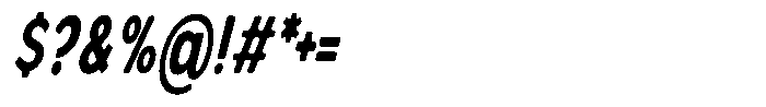 Nothern Sans Nothern Soft Contrast Extra Condensed Italic Font OTHER CHARS