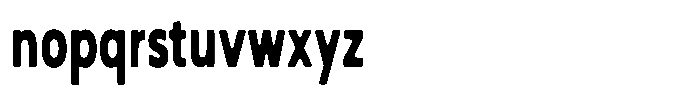 Nothern Sans Nothern Soft Contrast Extra Condensed Font LOWERCASE