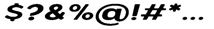 Nothern Sans Nothern Soft Contrast Extra Expanded Italic Font OTHER CHARS