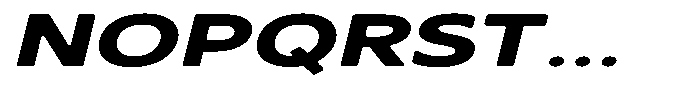 Nothern Sans Nothern Soft Contrast Extra Expanded Italic Font UPPERCASE