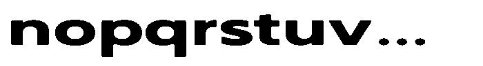 Nothern Sans Nothern Soft Contrast Extra Expanded Font LOWERCASE