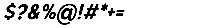 Nothern Sans Nothern Soft Contrast Semi Condensed Italic Font OTHER CHARS
