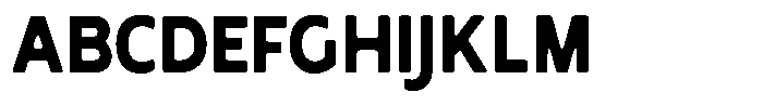 Nothern Sans Nothern Soft Contrast Semi Condensed Font UPPERCASE