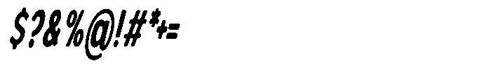 Nothern Sans Nothern Soft Contrast Ultra Condensed Italic Font OTHER CHARS