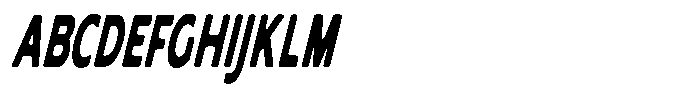 Nothern Sans Nothern Soft Contrast Ultra Condensed Italic Font UPPERCASE