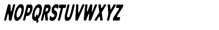Nothern Sans Nothern Soft Contrast Ultra Condensed Italic Font UPPERCASE