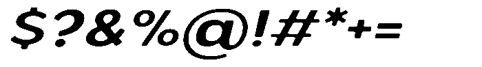 Nothern Sans Nothern Soft Expanded Italic Font OTHER CHARS