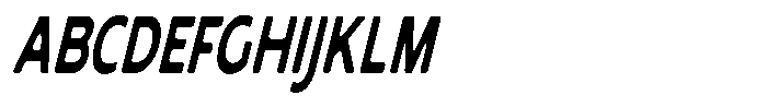 Nothern Sans Nothern Soft Extra Condensed Italic Font UPPERCASE