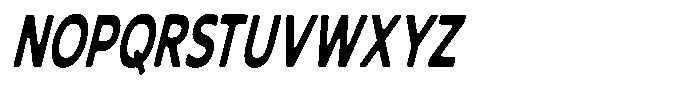 Nothern Sans Nothern Soft Extra Condensed Italic Font UPPERCASE