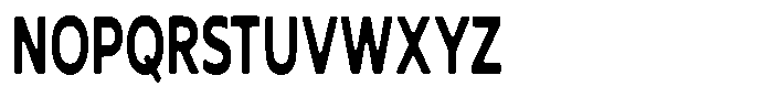 Nothern Sans Nothern Soft Extra Condensed Font UPPERCASE
