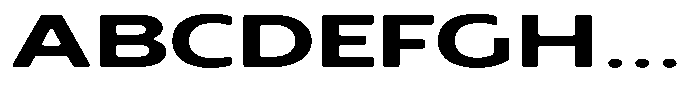 Nothern Sans Nothern Soft Extra Expanded Font UPPERCASE