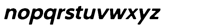 Nothern Sans Nothern Soft Italic Font LOWERCASE