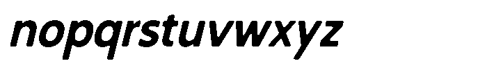 Nothern Sans Nothern Soft Semi Condensed Italic Font LOWERCASE
