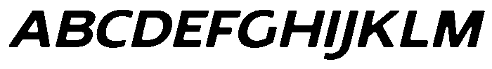 Nothern Sans Nothern Soft Semi Expanded Italic Font UPPERCASE