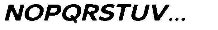 Nothern Sans Nothern Soft Semi Expanded Italic Font UPPERCASE