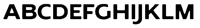 Nothern Sans Nothern Soft Semi Expanded Font UPPERCASE