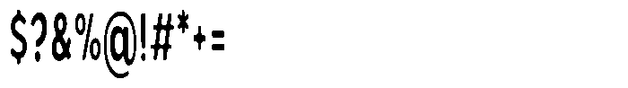 Nothern Sans Nothern Soft Ultra Condensed Font OTHER CHARS