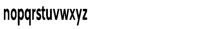 Nothern Sans Nothern Ultra Condensed Font LOWERCASE