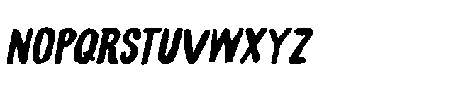 Nothing King II Italic Font UPPERCASE