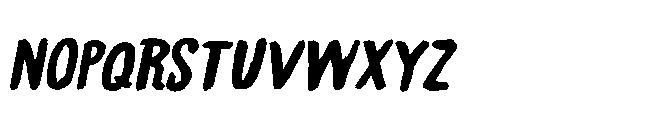 Nothing King II Italic Font LOWERCASE