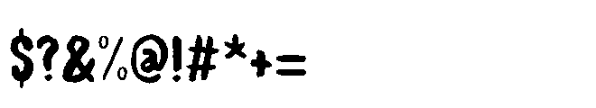 Nothing King II Regular Font OTHER CHARS