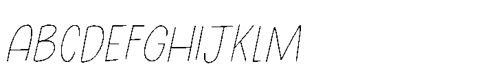 Nothing King Italic Font UPPERCASE