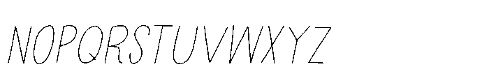 Nothing King Italic Font UPPERCASE