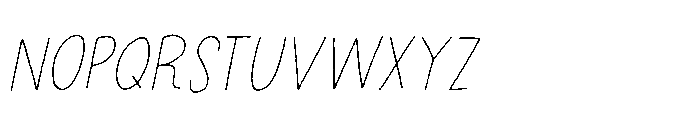 Nothing King Italic Font LOWERCASE