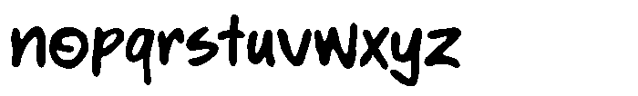 Notice Bold Font LOWERCASE