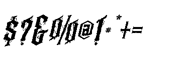 Notyrr Italic Font OTHER CHARS